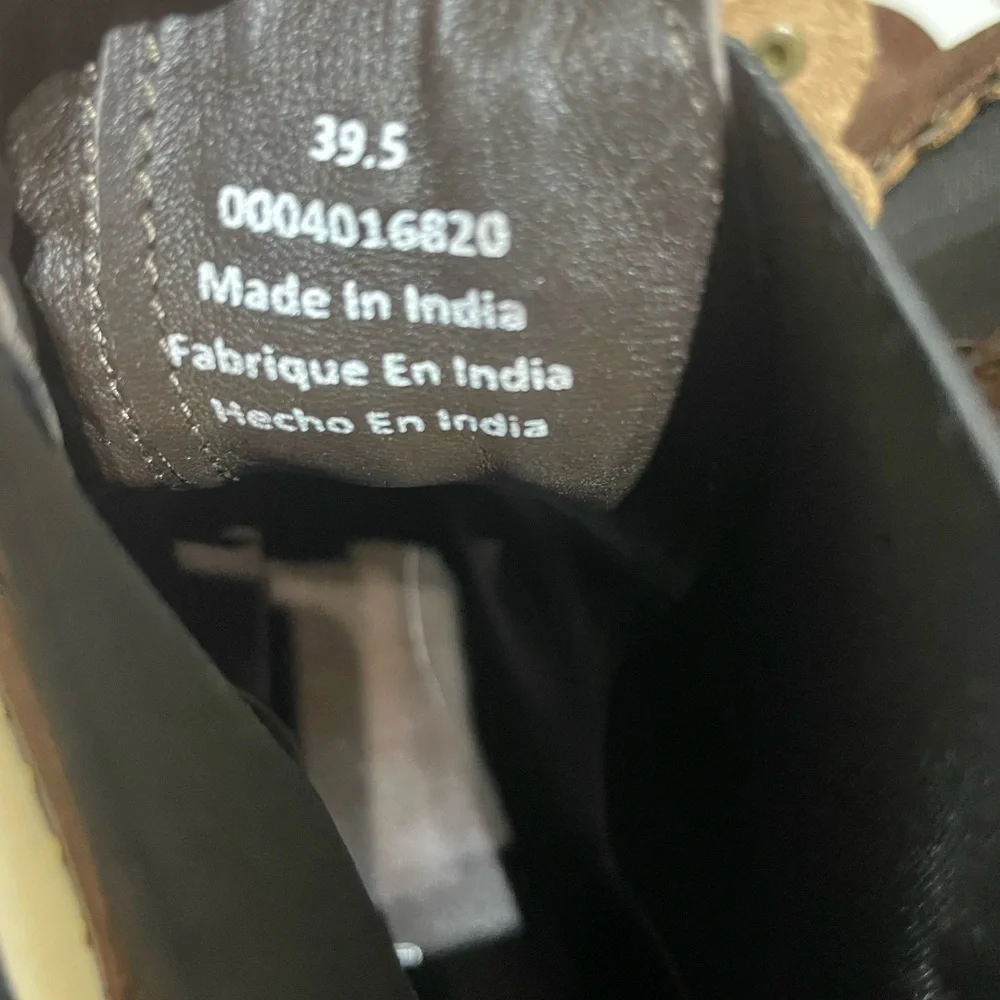 Free People Atlas Chelsea Chocolate Brown Boho Ankle Boots Size 39.5 - Picture 6 of 7